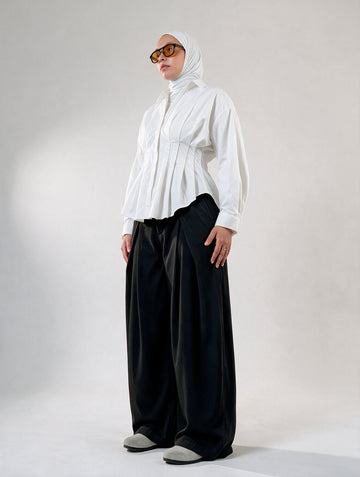 Pantalon Sara LARGE À PLIS